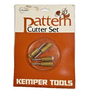 Vintage New Old Stock Kemper Tools Clay Pattern Cutters Set PCS3 3/8" - Sealed‎